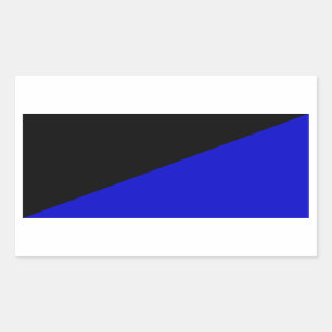 Sticker Rectangulaire Drapeau Anarcho-Transhumaniste