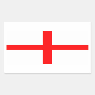 Sticker Rectangulaire Drapeau anglais de Saint George