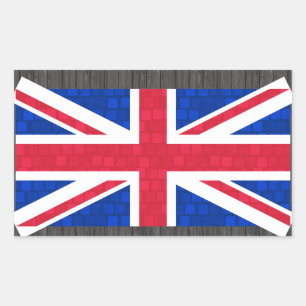 Sticker Rectangulaire Drapeau anglais Motif moderne