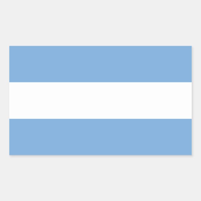 Sticker Rectangulaire Drapeau Argentine/Argentine (civil) (Devant)