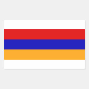 Sticker Rectangulaire Drapeau arménien