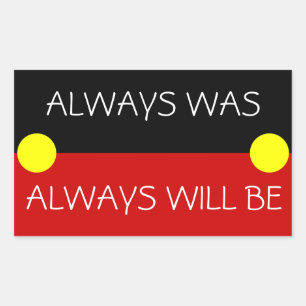 Sticker Rectangulaire drapeau autochtone australien