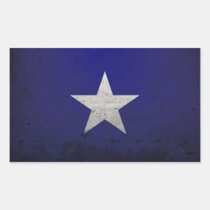 Sticker Rectangulaire Drapeau bleu mignon