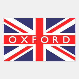 Sticker Rectangulaire Drapeau britannique d'Oxford