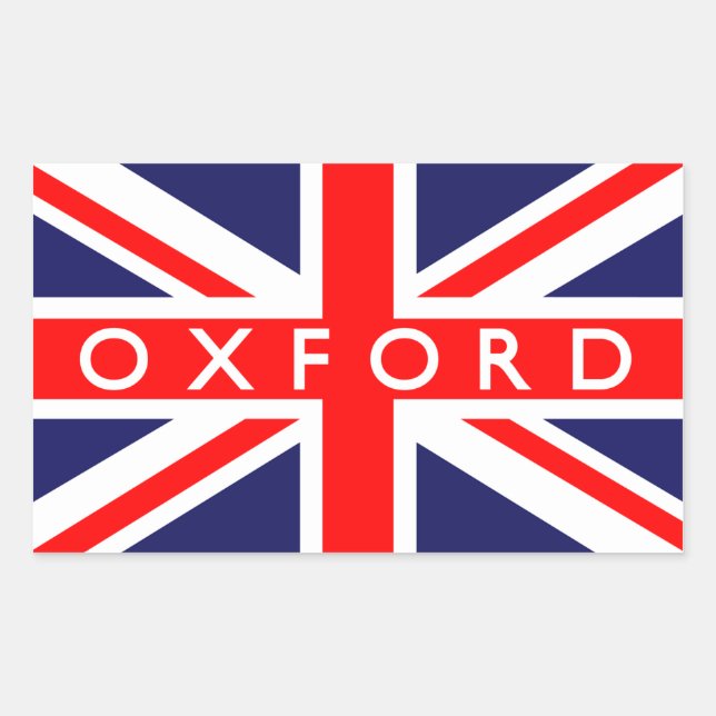 Sticker Rectangulaire Drapeau britannique d'Oxford (Devant)