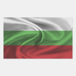 Sticker Rectangulaire Drapeau Bulgarie