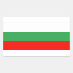 Sticker Rectangulaire Drapeau Bulgarie