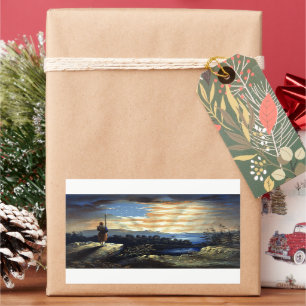 Sticker Rectangulaire Drapeau céleste américain dans le ciel, Guerre civ