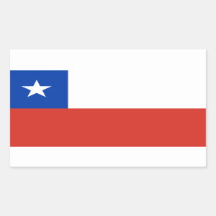 Sticker Rectangulaire Drapeau chilien, Drapeau du Chili