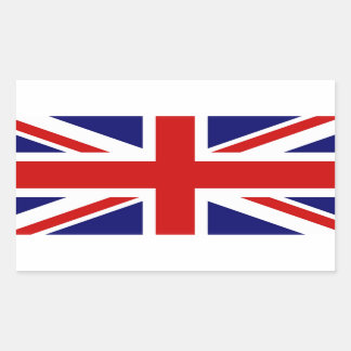 Sticker Rectangulaire Drapeau Classique du Royaume-Uni