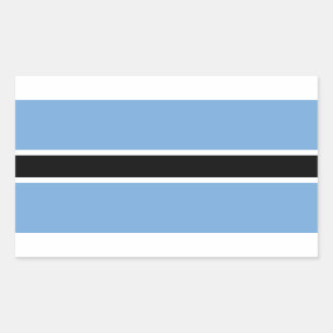 Sticker Rectangulaire Drapeau d'adhésif du Botswana