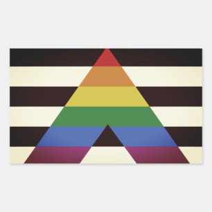 Sticker Rectangulaire Drapeau d'allié straight