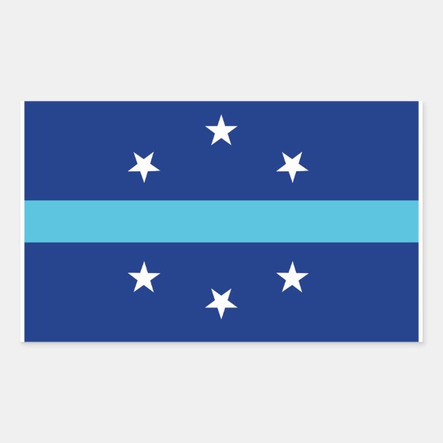 Sticker Rectangulaire Drapeau d'Anaheim, Californie (Devant)