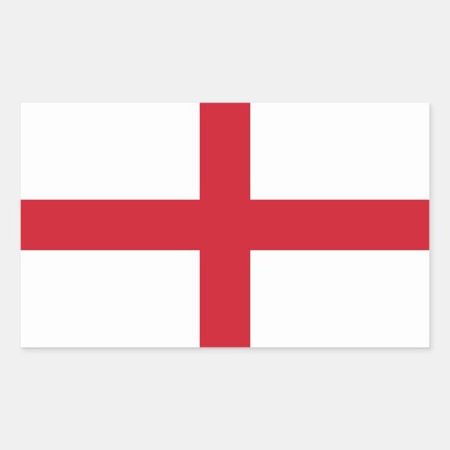 Sticker Rectangulaire Drapeau d'Angleterre (Devant)