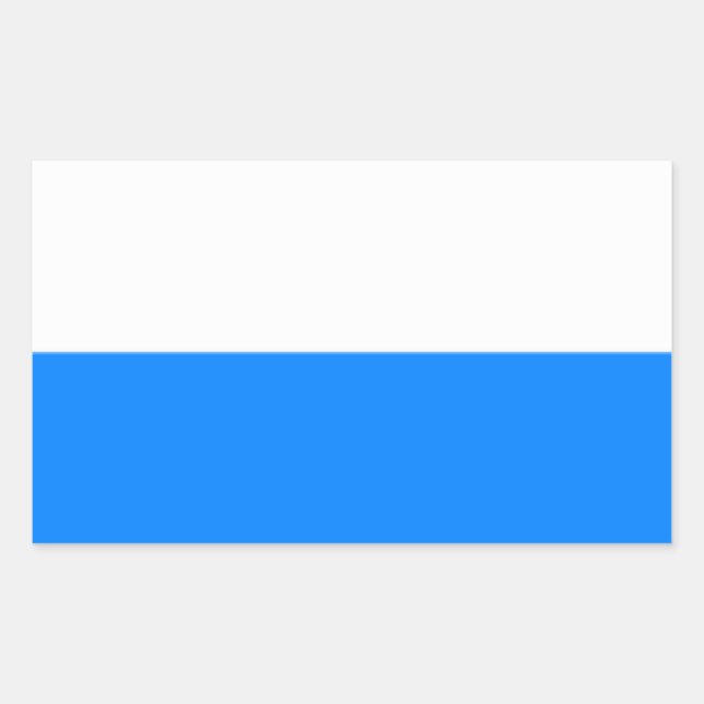Sticker Rectangulaire Drapeau de Bavière (Devant)