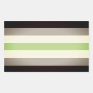Sticker Rectangulaire Drapeau de fierté agender