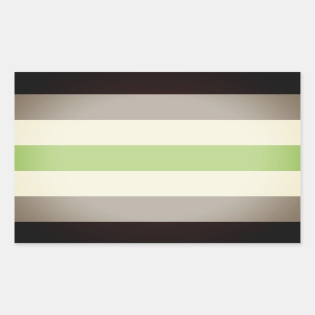 Sticker Rectangulaire Drapeau de fierté agender (Devant)