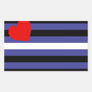 Sticker Rectangulaire Drapeau de fierté cuir