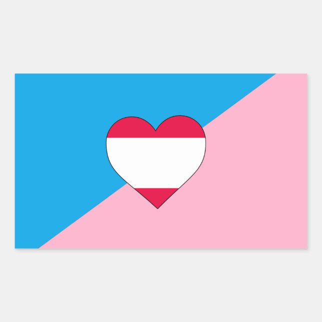 Sticker Rectangulaire Drapeau de fierté de jeu d'âge (Devant)