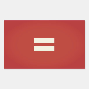Sticker Rectangulaire Drapeau de fierté de l'égalité