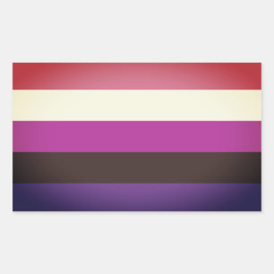 Sticker Rectangulaire Drapeau de fierté genderfluid