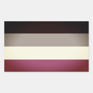 Sticker Rectangulaire Drapeau de fierté gynéphile