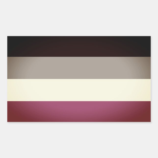 Sticker Rectangulaire Drapeau de fierté gynéphile (Devant)