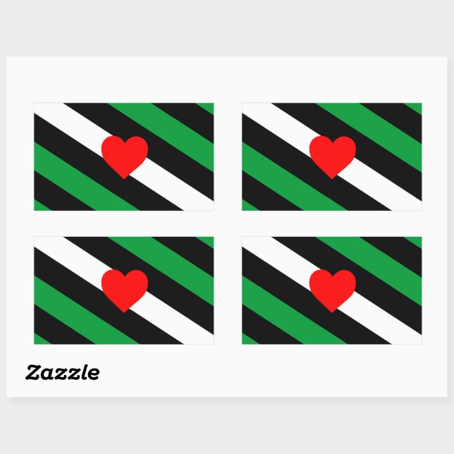 Sticker Rectangulaire Drapeau de fierté Leather Boi (Feuille)