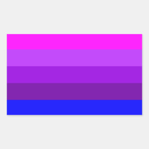 Sticker Rectangulaire Drapeau de fierté transgenre alternatif