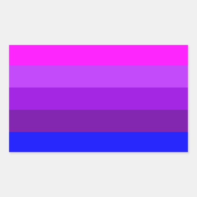 Sticker Rectangulaire Drapeau de fierté transgenre alternatif (Devant)
