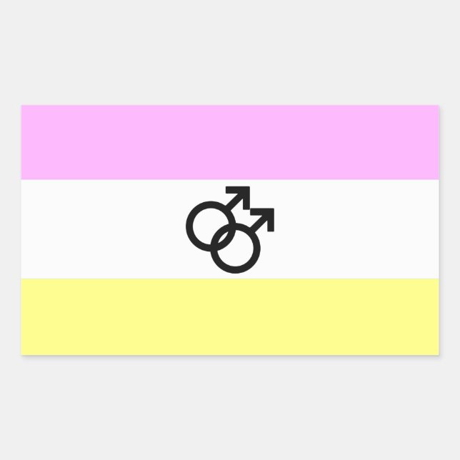 Sticker Rectangulaire Drapeau de fierté Twink (Devant)