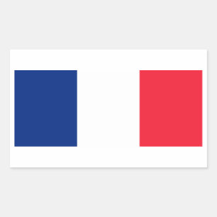 Sticker Rectangulaire Drapeau de France