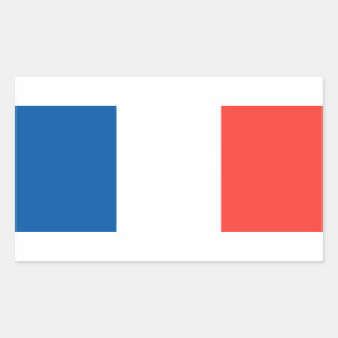 Sticker Rectangulaire Drapeau de France