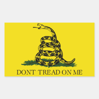 Sticker Rectangulaire Drapeau de Gadsden