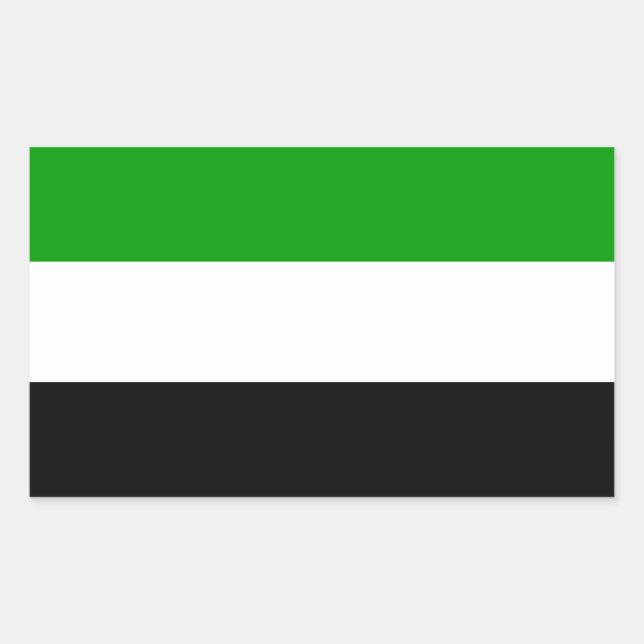 Sticker Rectangulaire Drapeau de Gorno Badakhshan Etat Tadjikistan régio (Devant)