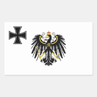 Sticker Rectangulaire Drapeau de guerre prussien