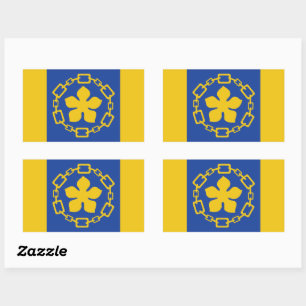 Sticker Rectangulaire Drapeau de Hamilton (Ontario)