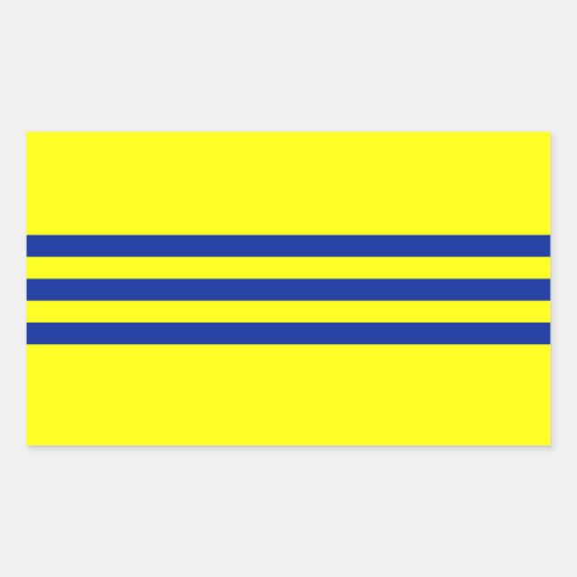 Sticker Rectangulaire Drapeau de la Cochinchine (Devant)