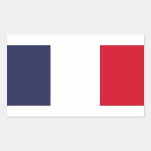 Sticker Rectangulaire Drapeau de la France