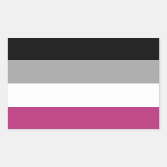 Sticker Rectangulaire Drapeau de la Gynephilia Pride (Devant)