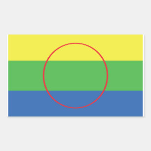 Sticker Rectangulaire Drapeau de la Première nation Peguis