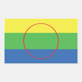 Sticker Rectangulaire Drapeau de la Première nation Peguis