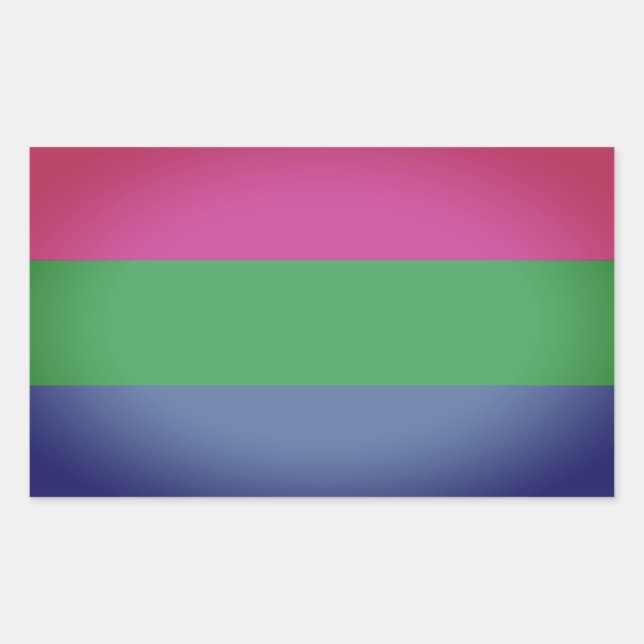 Sticker Rectangulaire Drapeau de la Pride (Devant)