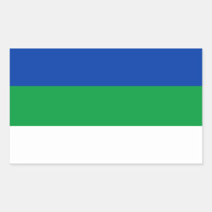 Sticker Rectangulaire Drapeau de la République Komi