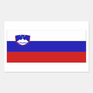 Sticker Rectangulaire Drapeau de la Slovénie