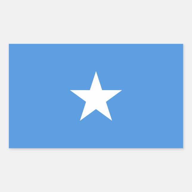 Sticker Rectangulaire Drapeau de la Somalie (Devant)