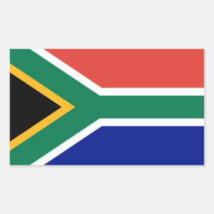 Sticker Rectangulaire Drapeau de l'Afrique du Sud