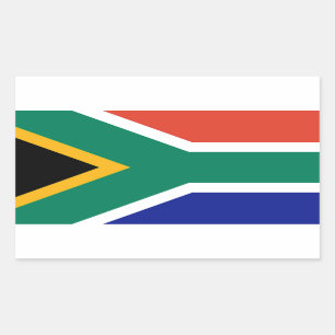 Sticker Rectangulaire Drapeau de l'Afrique du Sud Bokke