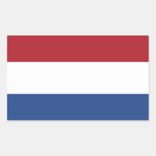 Sticker Rectangulaire Drapeau de l'autocollant Pays-Bas