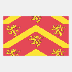 Sticker Rectangulaire Drapeau de l'autocollant rectangulaire Anglesey